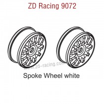 ZD Racing 9072 Pirates 2 Parts Spoke Wheel White 8310