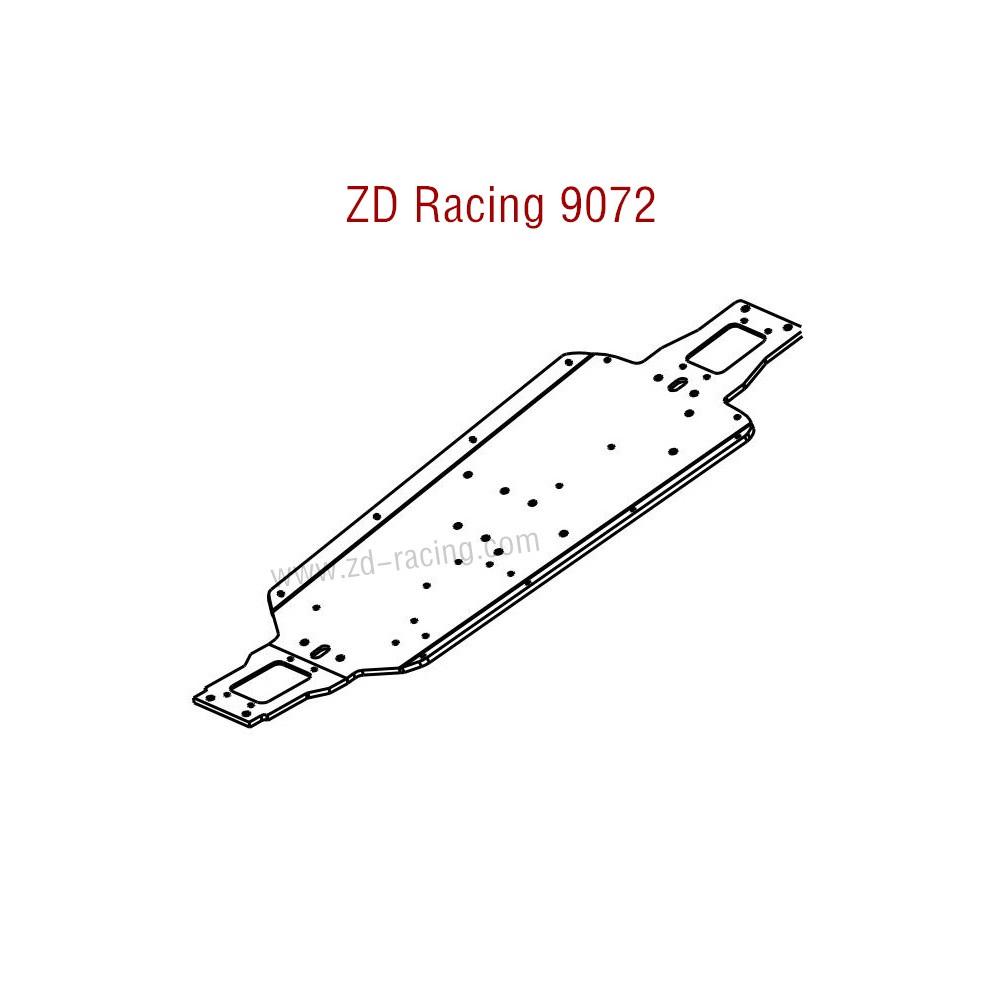 ZD Racing 9072 Pirates 2 Parts Chassis CNC 8457