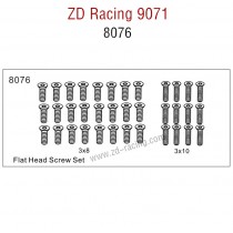 ZD Racing 9071 Parts Flat Head Screw set 8076