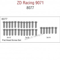 ZD Racing 9071 Parts Flat Head Screw Set 8077