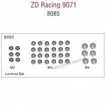 ZD Racing 9071 Parts Locknut Set 8085