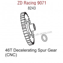 ZD Racing 9071 Upgrade Parts 46T Decelerating Spur Gear CNC