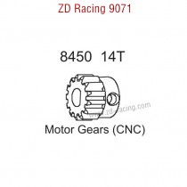 ZD Racing 9071 Upgrade Parts 14T Motor Gear CNC 8450