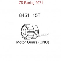 ZD Racing 9071 Upgrade Parts 15T Motor Gear CNC 8451