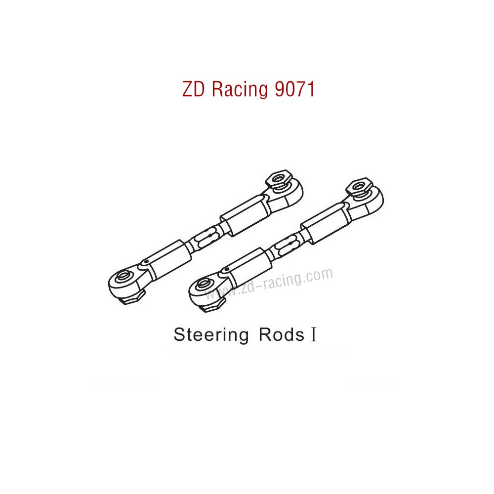 ZD Racing 9071 Parts Steering Rods I 8125