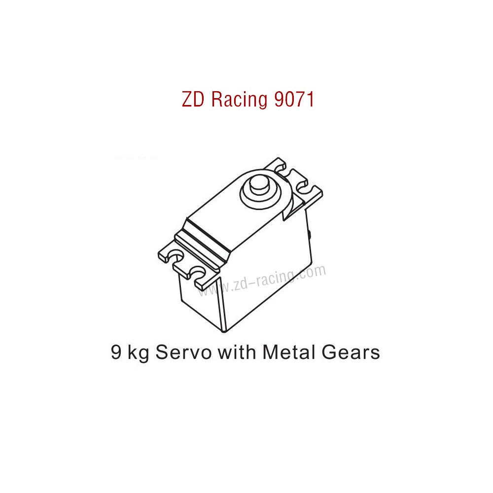 ZD Racing 9071 Parts 9KG Servo with Metal Gears 8096