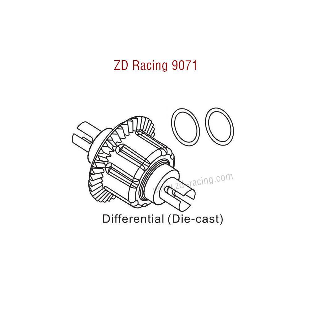 ZD Racing 9071 Parts Differential Die-Cast 8115