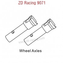 ZD Racing 9071 Parts Wheel Axles 8121