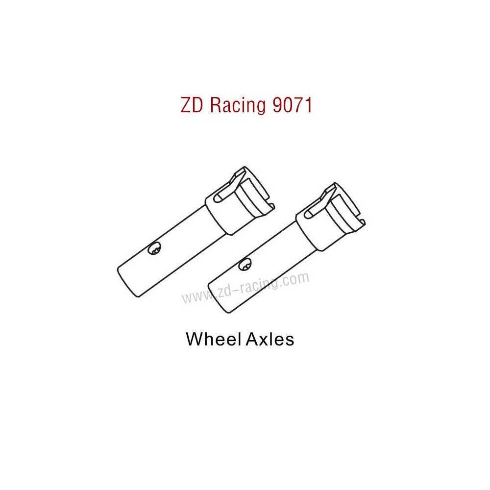 ZD Racing 9071 Parts Wheel Axles 8121