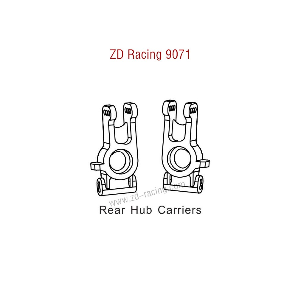 ZD Racing 9071 Parts Rear Hub Carriers 8136