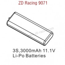 ZD Racing 9071 Parts 3S 3000mAh 11.1V Li-po Batteries 8192