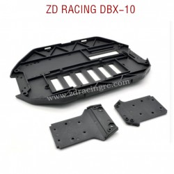 ZD RACING DBX-10 RC Car Parts Front Rear Bottom Plate 7506-A