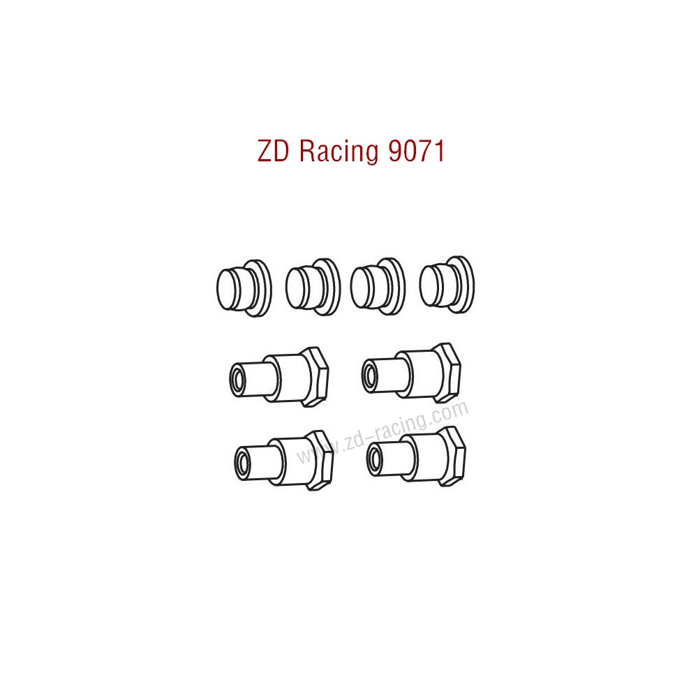 ZD Racing 9071 Parts Shock Absorber Brushing 8212