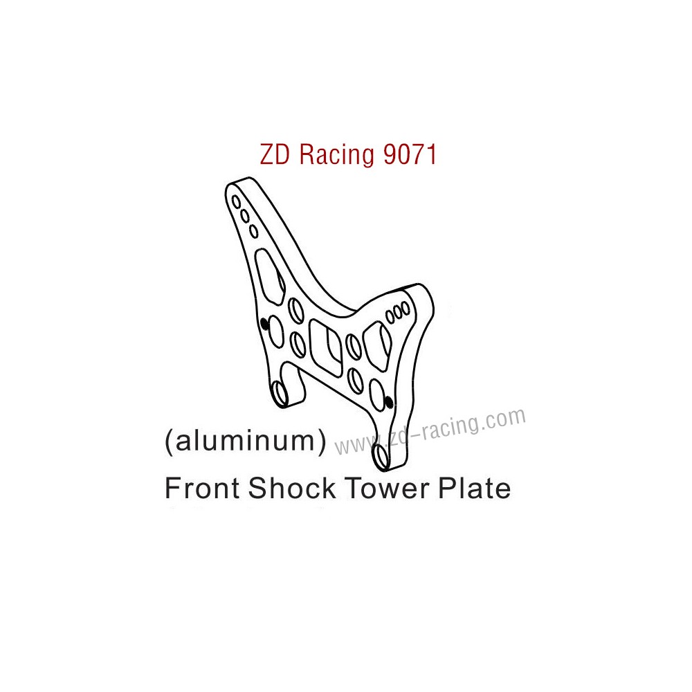 ZD Racing 9071 Parts Front Shock Tower Plate Aluminum 8420