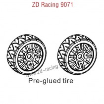 ZD Racing 9071 Parts Pre-Glued Tire 8430