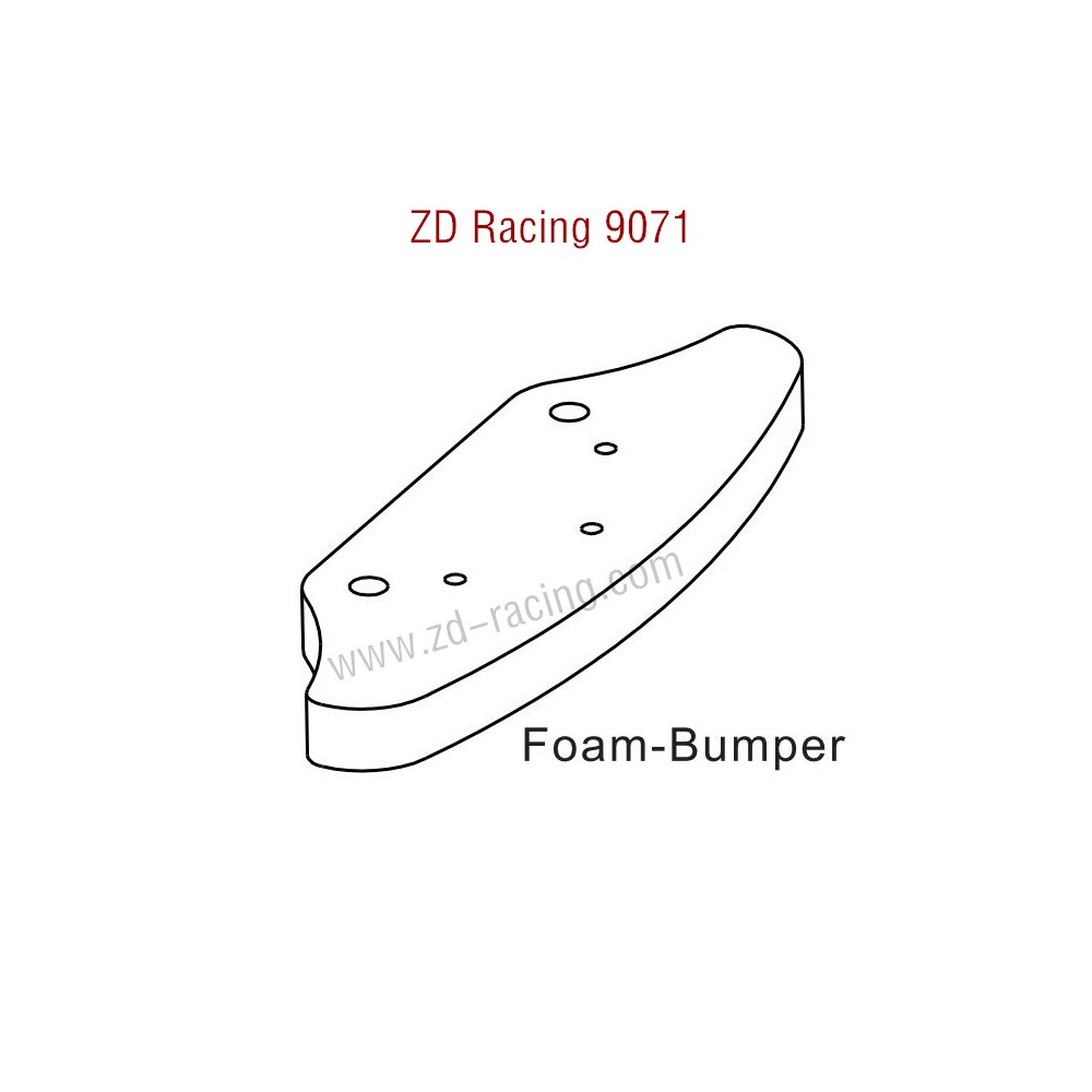 ZD Racing 9071 Parts Foam Bumper 8433