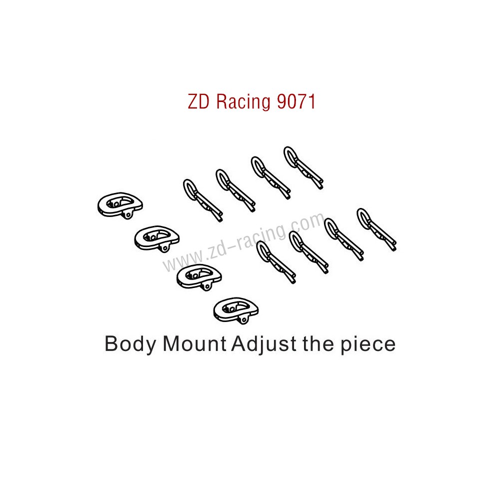 ZD Racing 9071 Parts Body Mount Adjust the Piece 8436