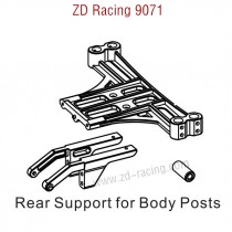 ZD Racing 9071 Parts Rear Support for Body Posts 8448