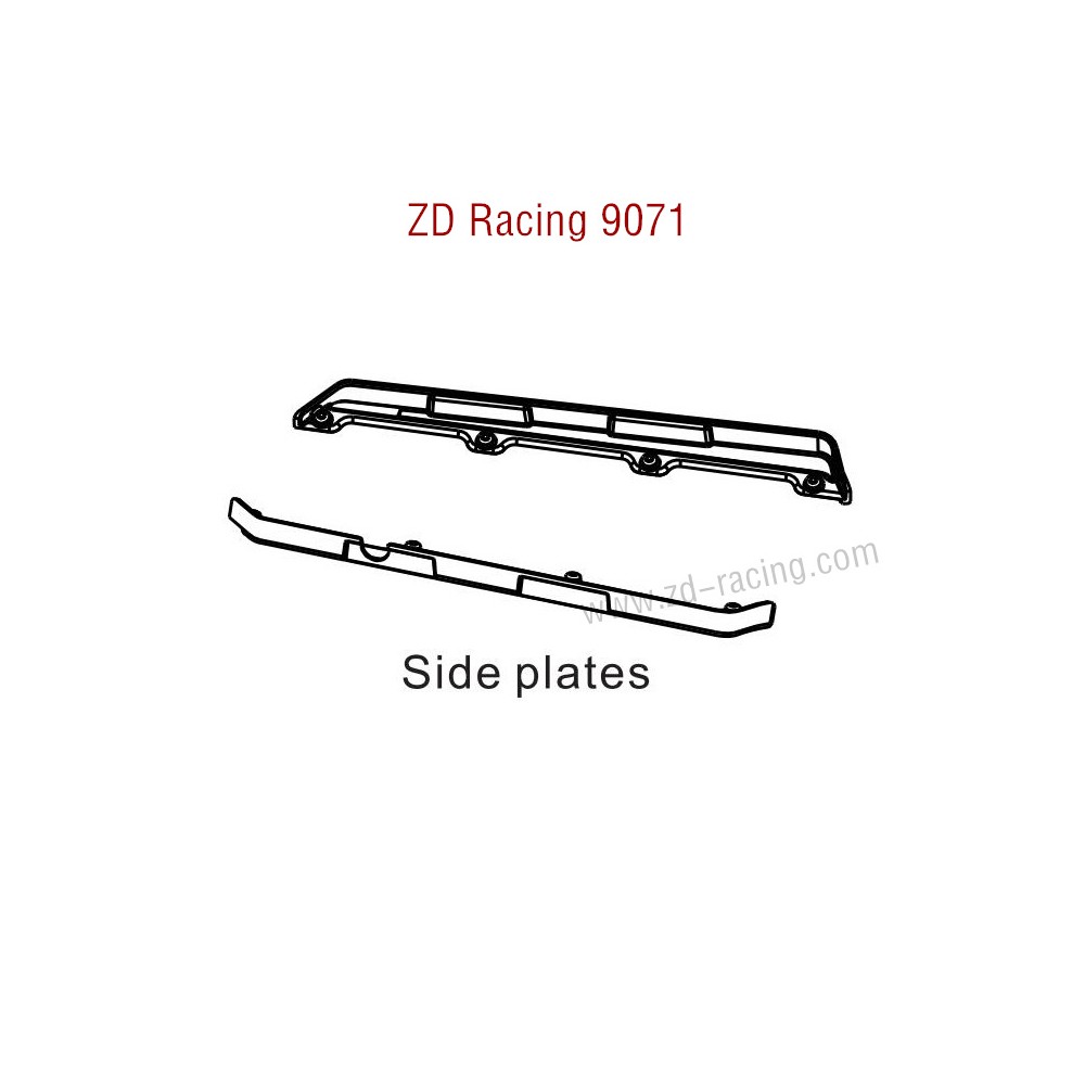 ZD Racing 9071 Parts Side Plates 8454