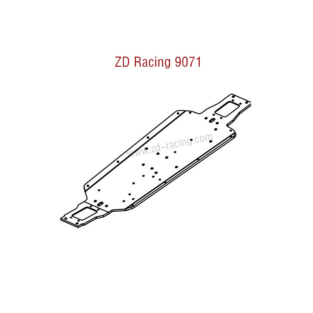 ZD Racing 9071 PartsChassis CNC 8457