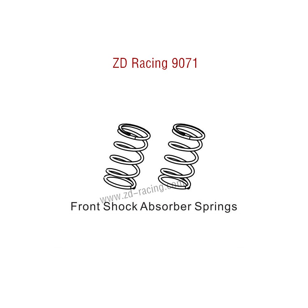 ZD Racing 9071 Parts Front Shock Absorber Springs 9444