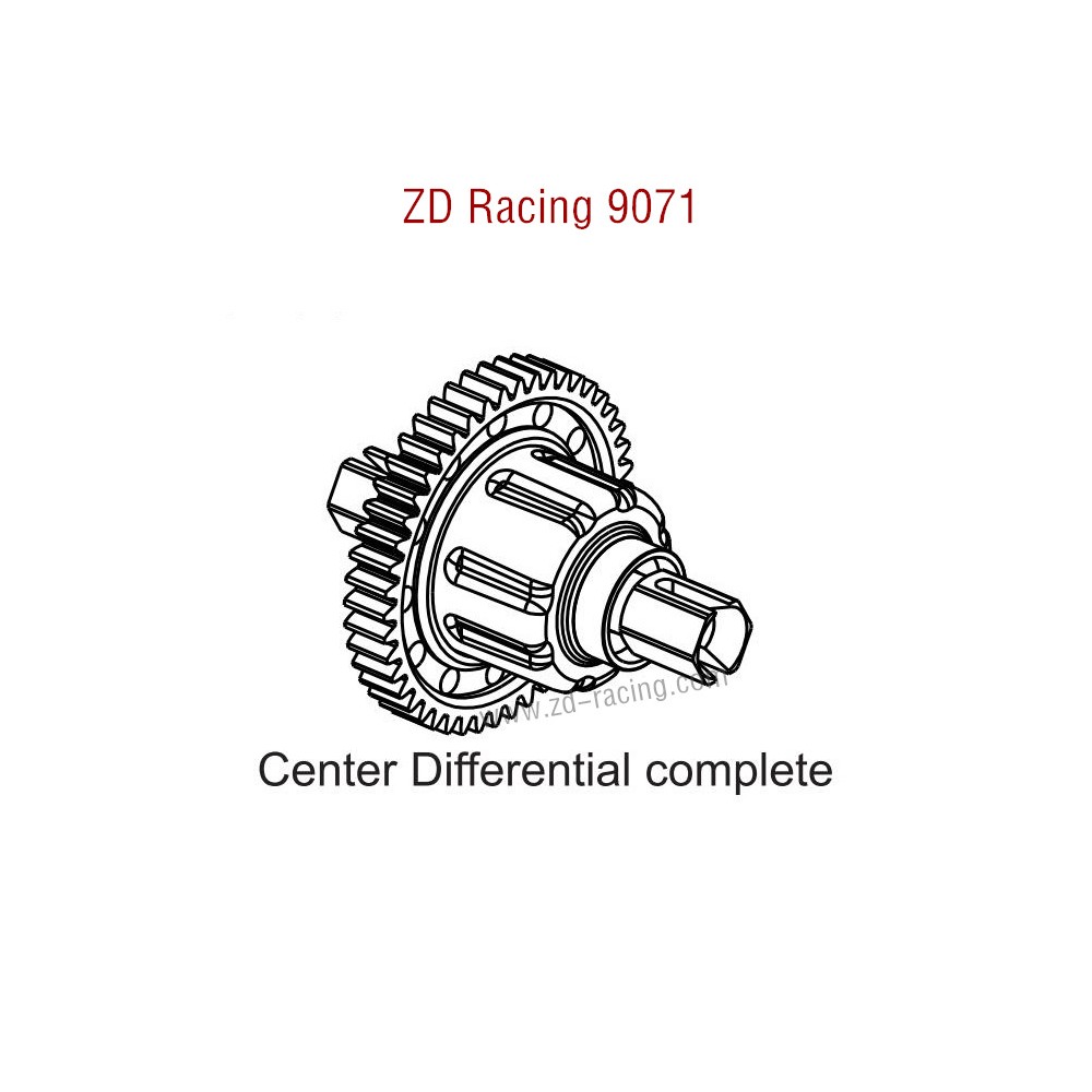 ZD Racing 9071 Parts Center Differential Complete 8458