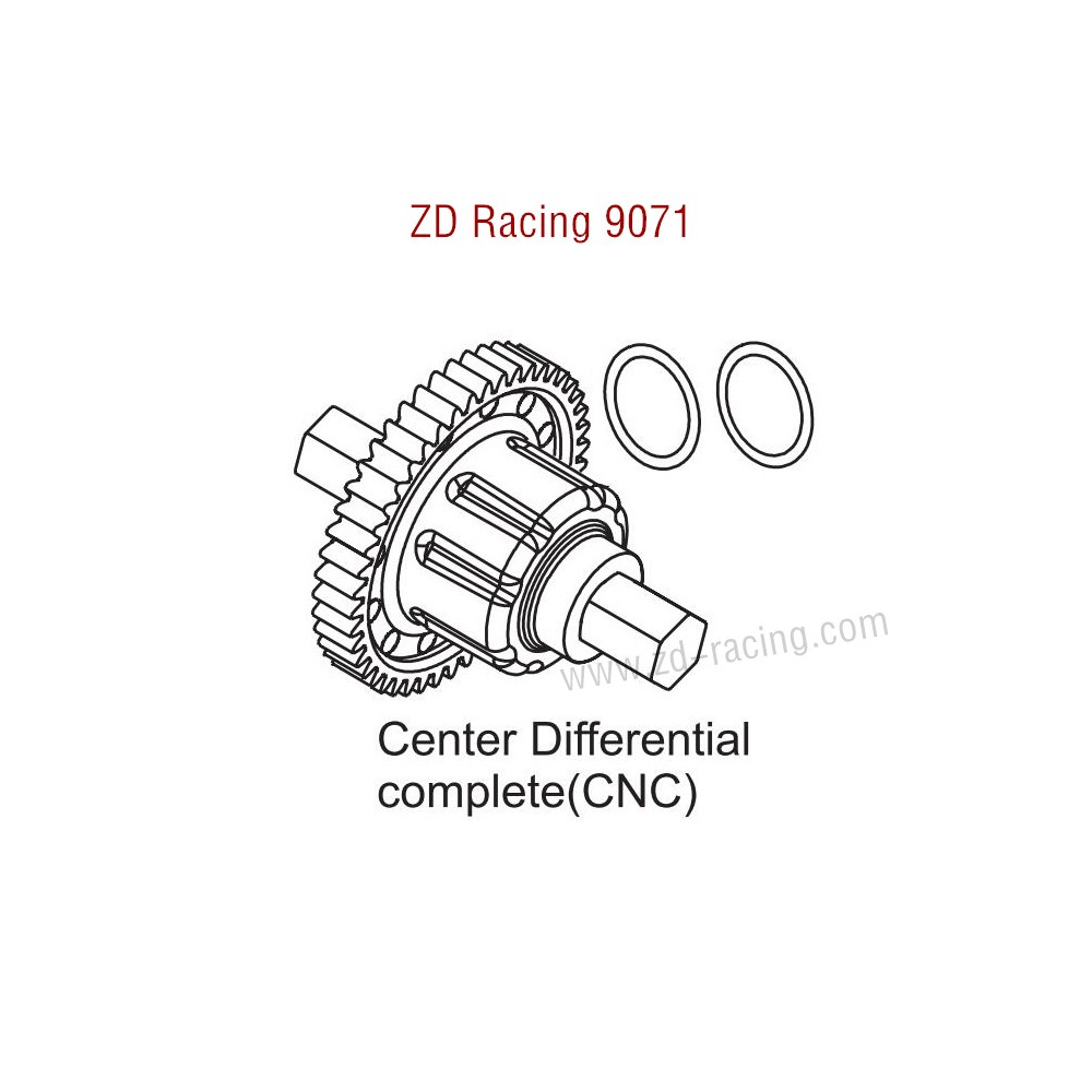 ZD Racing 9071 Upgrade Parts Center Differential Complete CNC 8257