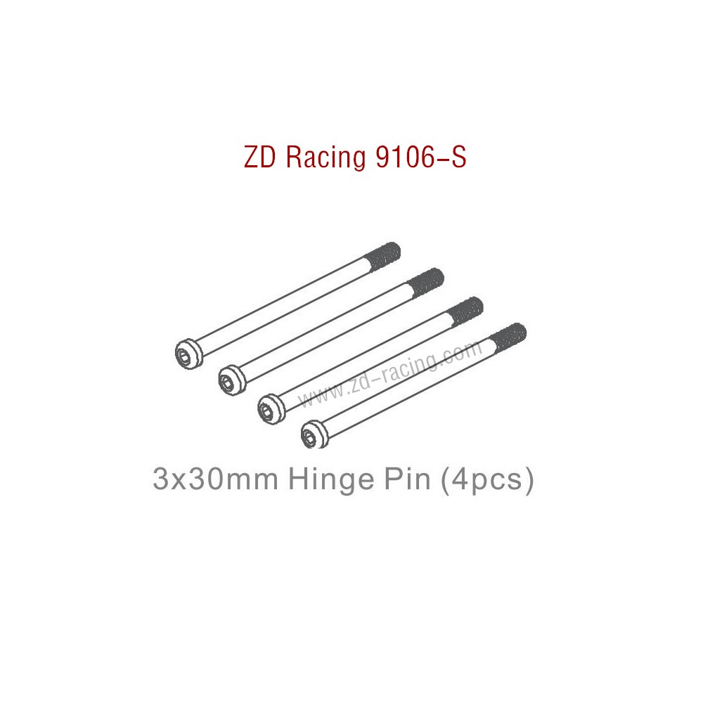 ZD Racing 9106S Parts 3x30mm Hinge Pin 7182