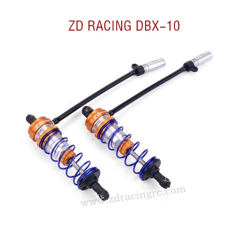 ZD RACING DBX-10 RC Car Parts Front Shock set 7516 orange