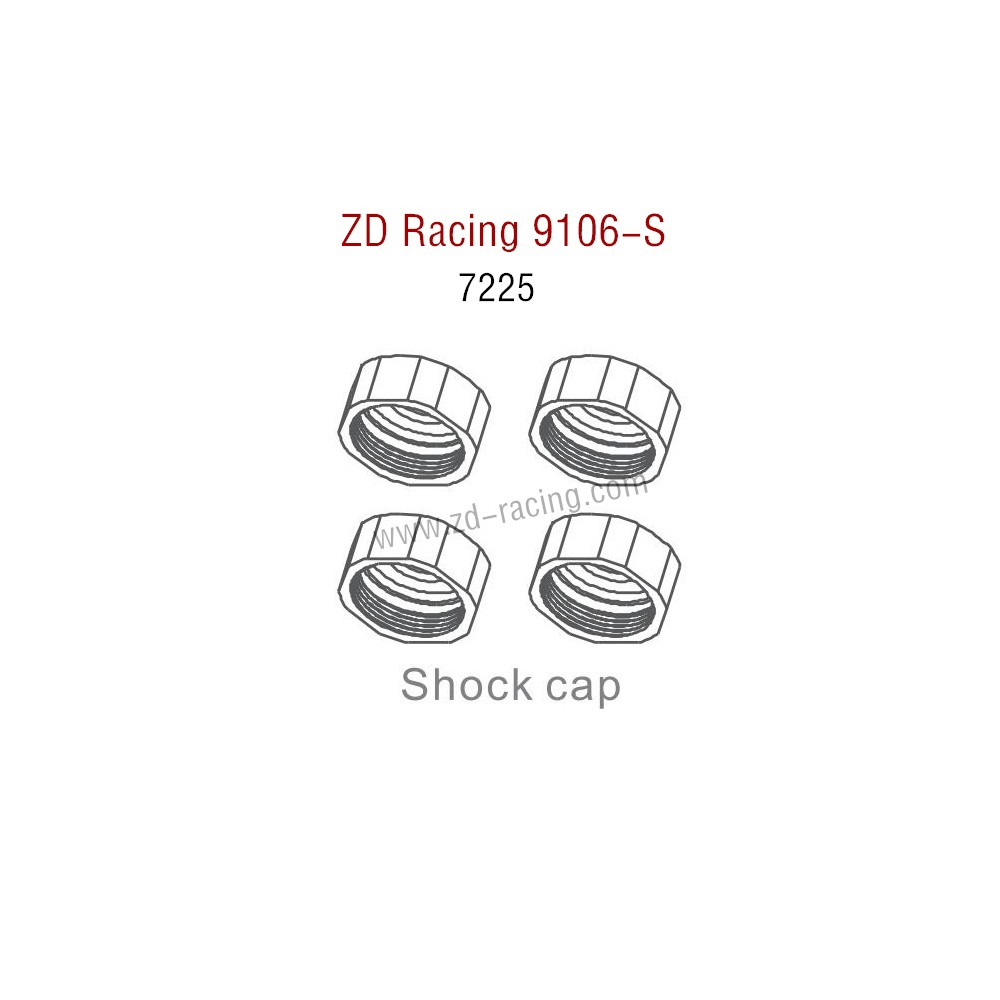 ZD Racing 9106S Parts Shock Cap 7225