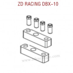 ZD RACING DBX-10 RC Car Parts Battery holder set