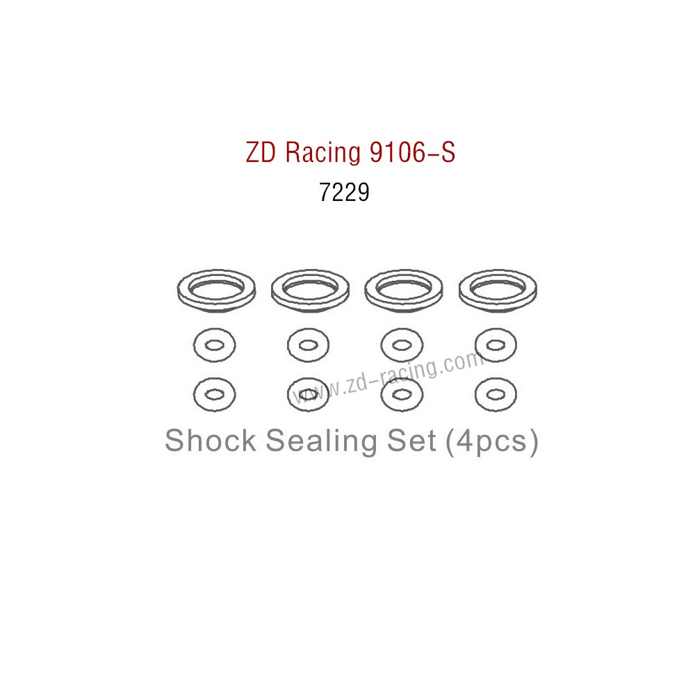 ZD Racing 9106S Parts Shock Sealing Set 7229