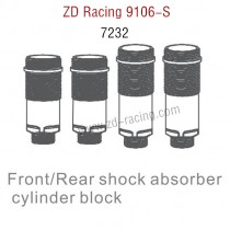 ZD Racing 9106S Parts Front Rear Shock Absorber Cylinder Block 7232