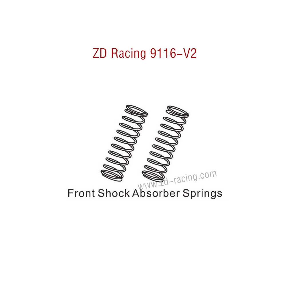 ZD Racing 9116-V2 Parts Front Shock Absorbers Springs 8003