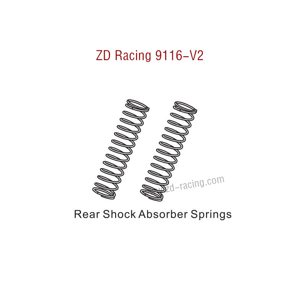 ZD Racing 9116-V2 Parts Rear Shock Absorber Springs 8004