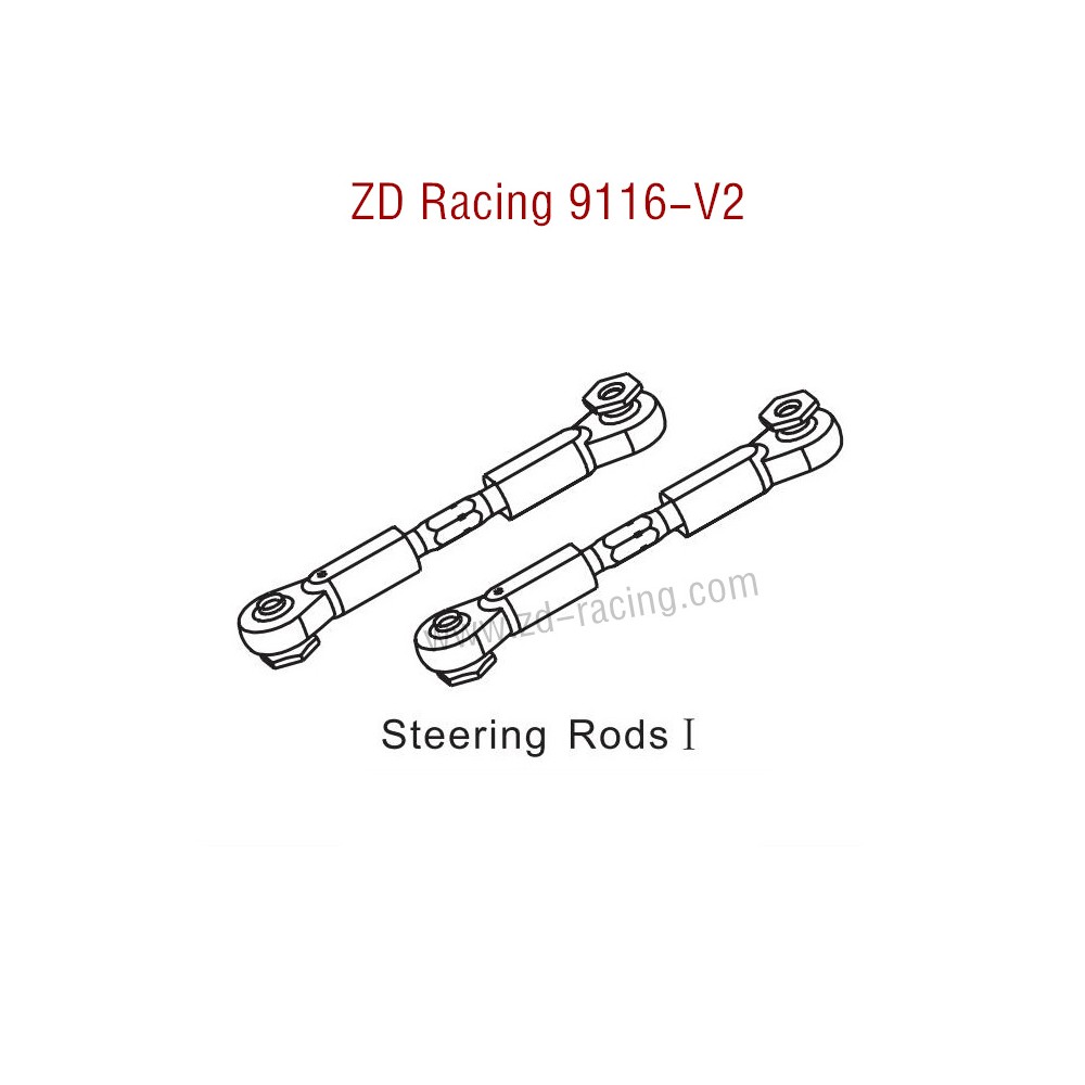 ZD Racing 9116-V2 Parts Steering Rods I 8125