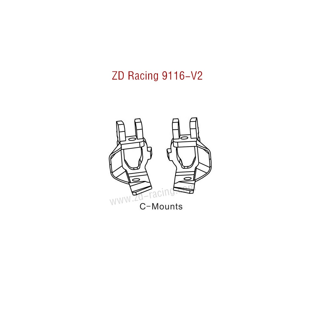 ZD Racing 9116-V2 Parts C-Mounts 8134