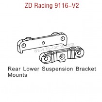 ZD Racing 9116-V2 Parts Rear Lower Suspension Bracket Mounts 8137