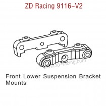 ZD Racing 9116-V2 Parts Front Lower Suspension Bracket Mounts 8138