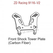 ZD Racing 9116-V2 Parts Front Shock Tower Plate Carbon Fiber 8240