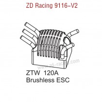 ZD Racing 9116-V2 Parts 120A Brushless ESC 8272