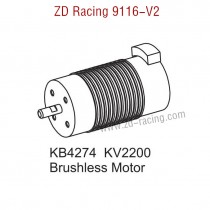 ZD Racing 9116-V2 Upgrade Parts Brushless Motor KB4274 KV2200 8297