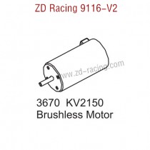 ZD Racing 9116-V2 Parts 3670 KV2150 Bruhless Motor 8471