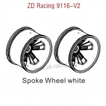 ZD Racing 9116-V2 Parts Spoke Wheel White 8475