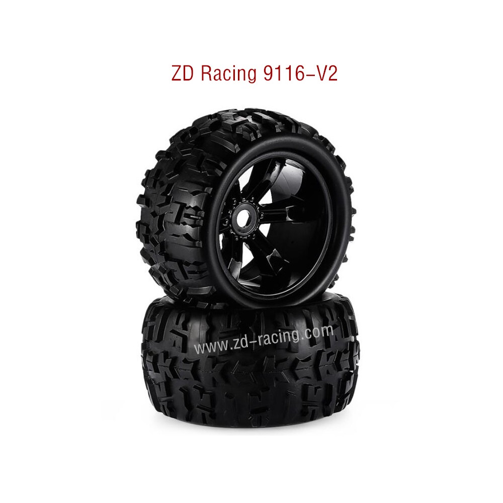 ZD Racing 9116-V2 Parts Pre-Glued Tire 8477