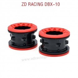 ZD RACING DBX-10 RC Car Parts Wheel set with Ring 128MM 7248 red