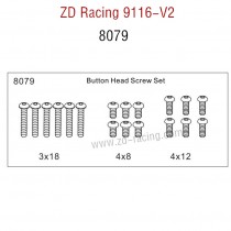 ZD Racing 9116-V2 Parts Button Head Screw Set 8079