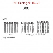 ZD Racing 9116-V2 Parts Cap Screw set 8083