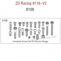 ZD Racing 9116-V2 Parts Complete Screw Set 8108