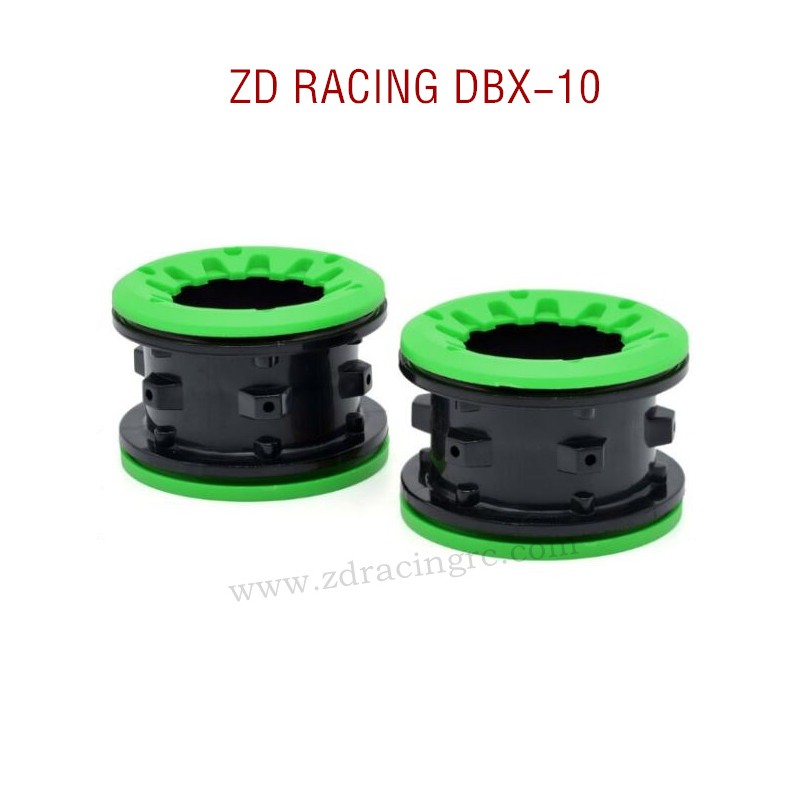 ZD RACING DBX-10 RC Car Parts Wheel set with Ring 128MM 7249  green